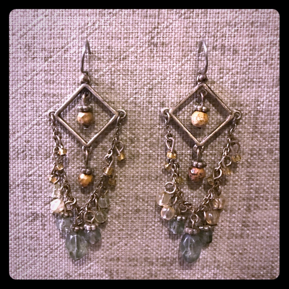 Beaded dangly earrings